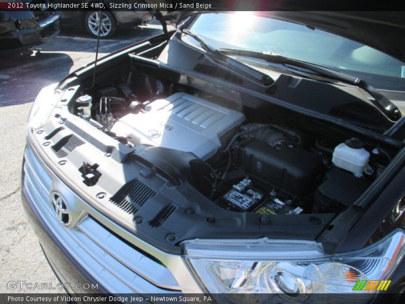 Sizzling Crimson Mica / Sand Beige 2012 Toyota Highlander SE 4WD