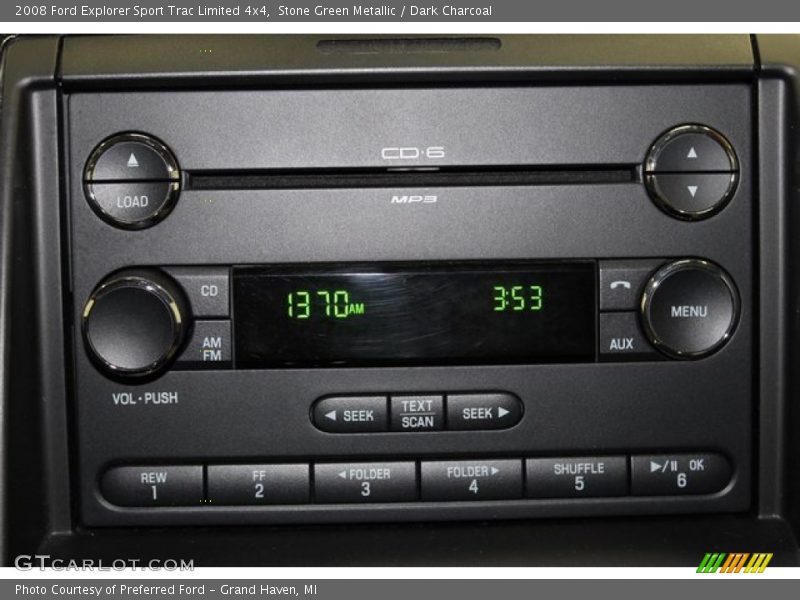 Stone Green Metallic / Dark Charcoal 2008 Ford Explorer Sport Trac Limited 4x4