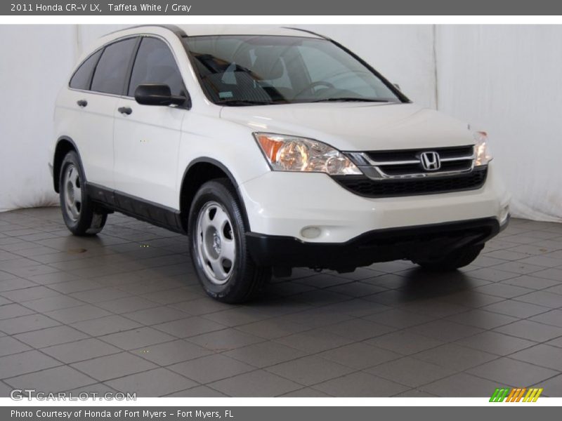 Taffeta White / Gray 2011 Honda CR-V LX