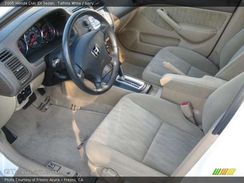 Taffeta White / Ivory 2005 Honda Civic EX Sedan