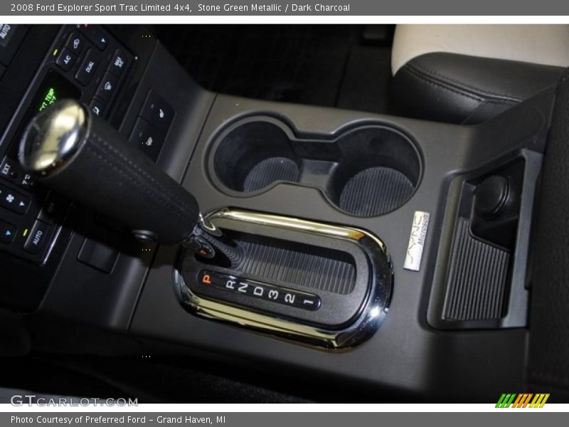 Stone Green Metallic / Dark Charcoal 2008 Ford Explorer Sport Trac Limited 4x4