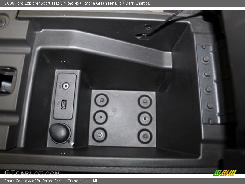Stone Green Metallic / Dark Charcoal 2008 Ford Explorer Sport Trac Limited 4x4