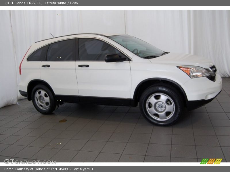 Taffeta White / Gray 2011 Honda CR-V LX