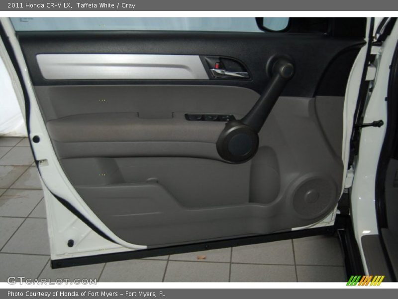 Taffeta White / Gray 2011 Honda CR-V LX