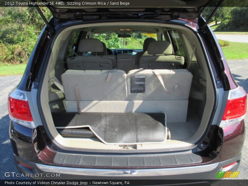 Sizzling Crimson Mica / Sand Beige 2012 Toyota Highlander SE 4WD