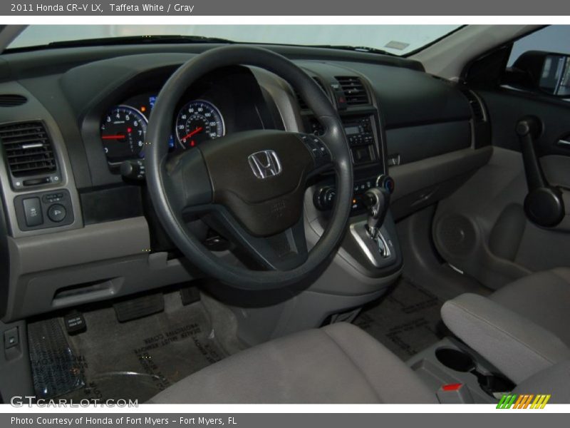 Taffeta White / Gray 2011 Honda CR-V LX