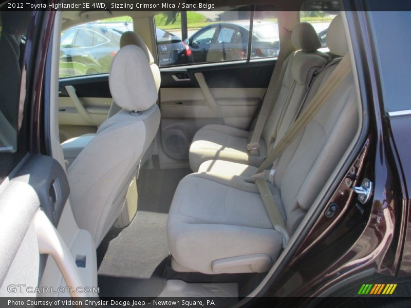 Sizzling Crimson Mica / Sand Beige 2012 Toyota Highlander SE 4WD