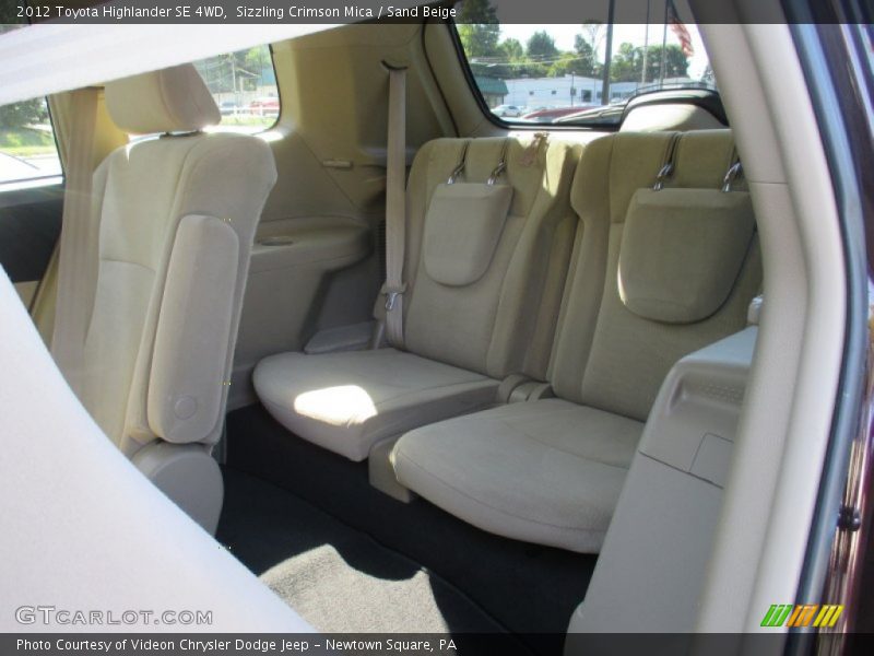 Sizzling Crimson Mica / Sand Beige 2012 Toyota Highlander SE 4WD