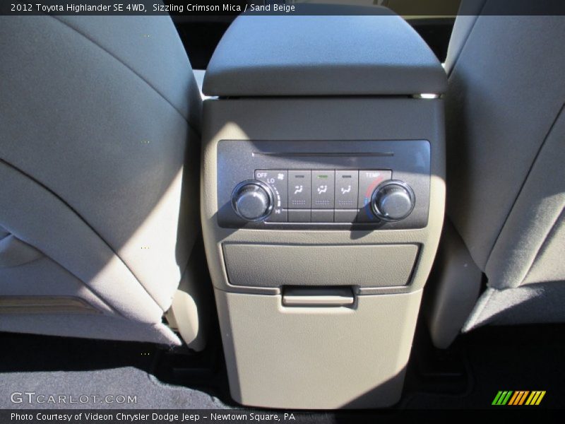 Sizzling Crimson Mica / Sand Beige 2012 Toyota Highlander SE 4WD