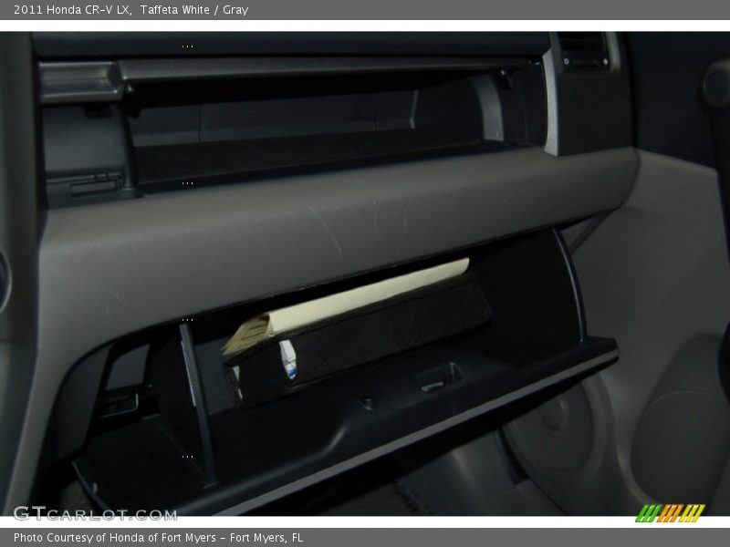 Taffeta White / Gray 2011 Honda CR-V LX