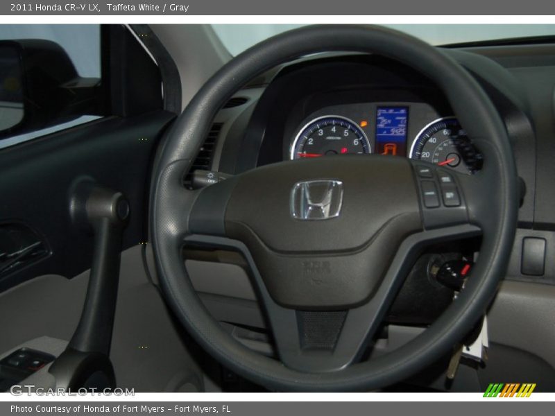 Taffeta White / Gray 2011 Honda CR-V LX