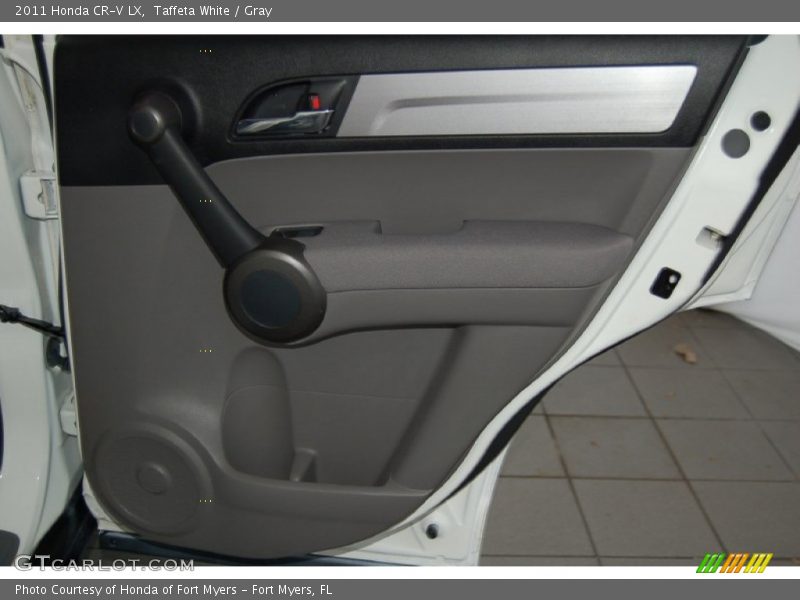 Taffeta White / Gray 2011 Honda CR-V LX
