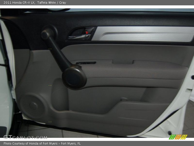 Taffeta White / Gray 2011 Honda CR-V LX