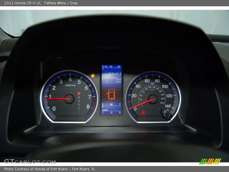 Taffeta White / Gray 2011 Honda CR-V LX