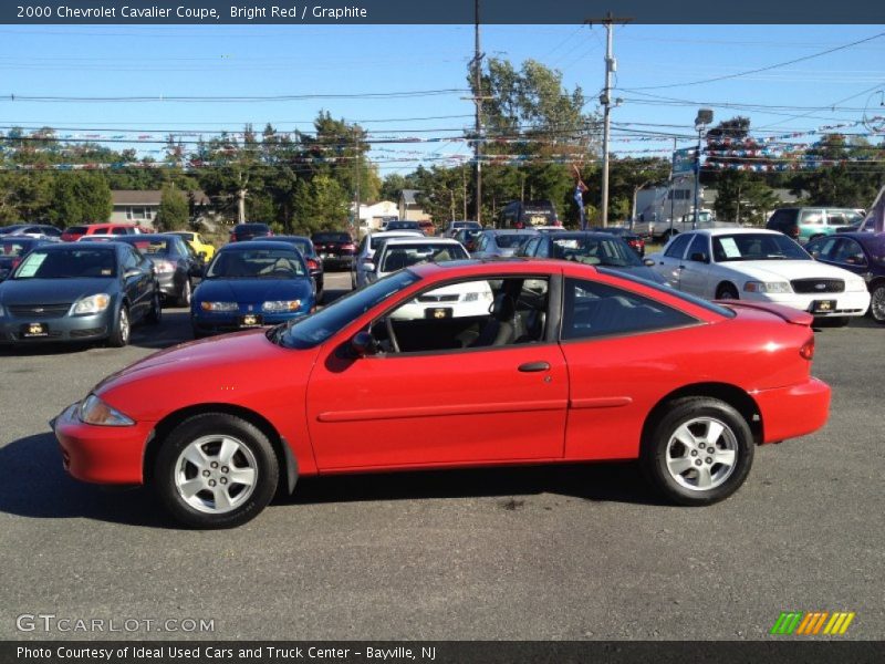 Bright Red / Graphite 2000 Chevrolet Cavalier Coupe