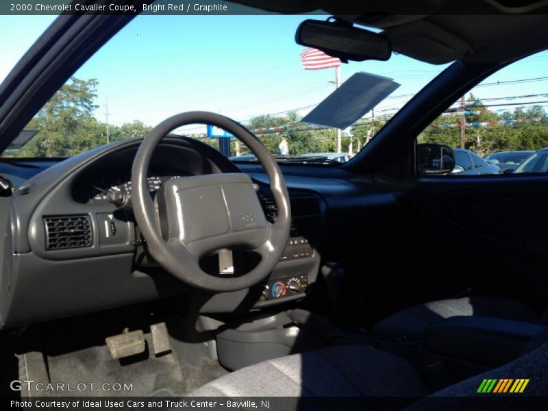 Bright Red / Graphite 2000 Chevrolet Cavalier Coupe