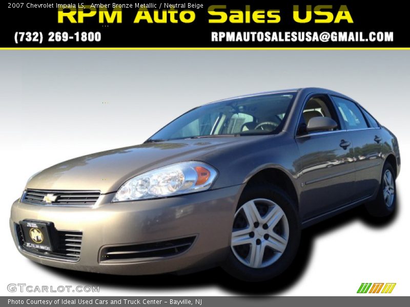 Amber Bronze Metallic / Neutral Beige 2007 Chevrolet Impala LS
