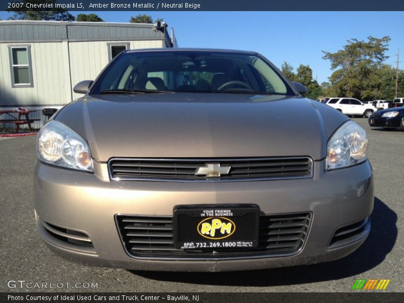 Amber Bronze Metallic / Neutral Beige 2007 Chevrolet Impala LS
