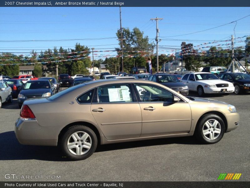 Amber Bronze Metallic / Neutral Beige 2007 Chevrolet Impala LS