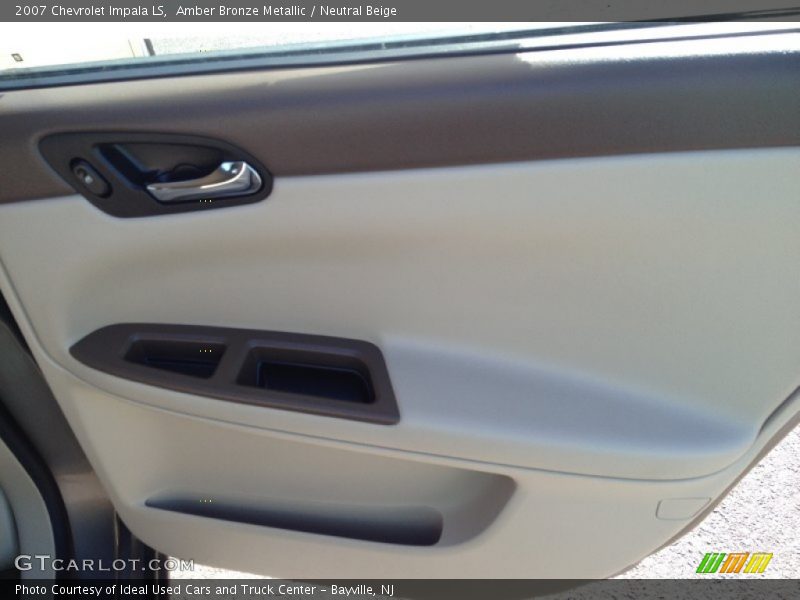 Amber Bronze Metallic / Neutral Beige 2007 Chevrolet Impala LS