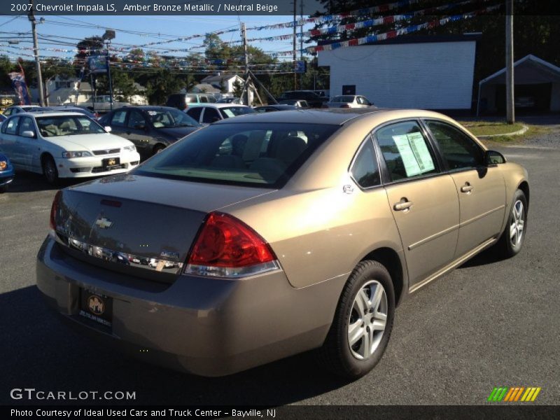 Amber Bronze Metallic / Neutral Beige 2007 Chevrolet Impala LS
