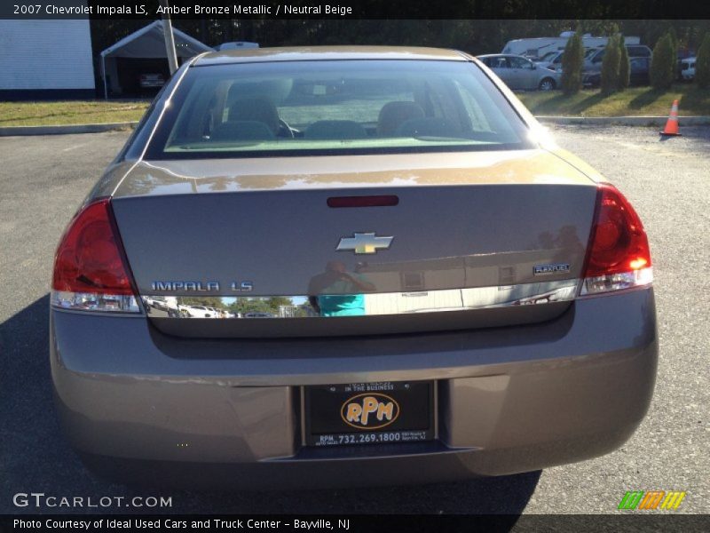 Amber Bronze Metallic / Neutral Beige 2007 Chevrolet Impala LS