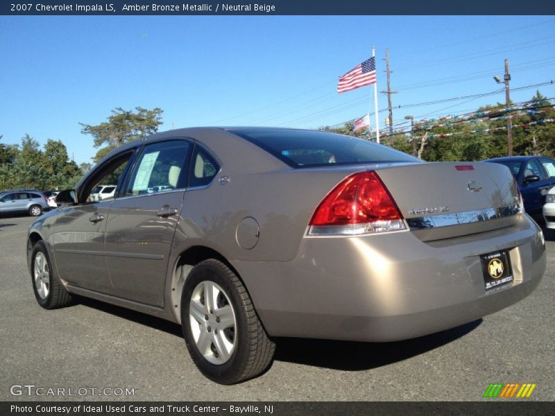 Amber Bronze Metallic / Neutral Beige 2007 Chevrolet Impala LS