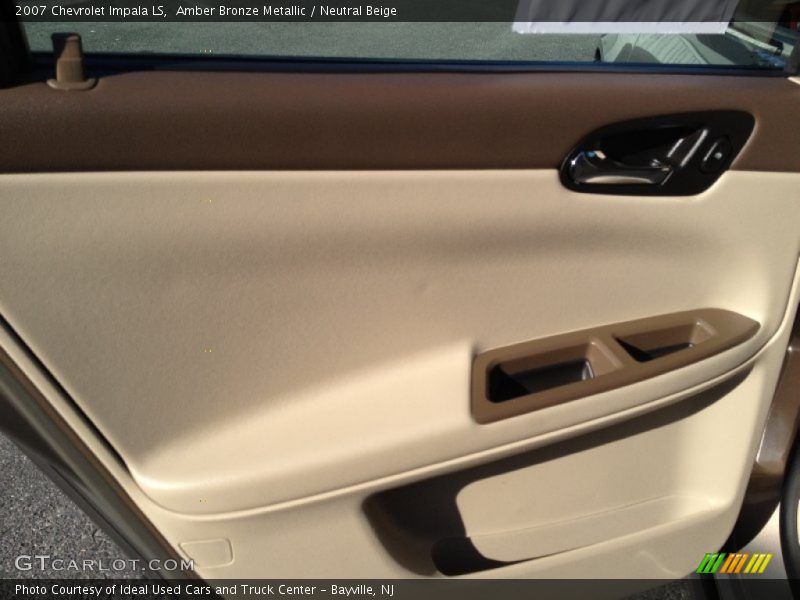 Amber Bronze Metallic / Neutral Beige 2007 Chevrolet Impala LS