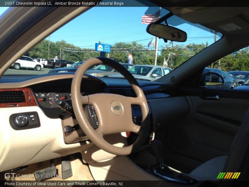 Amber Bronze Metallic / Neutral Beige 2007 Chevrolet Impala LS