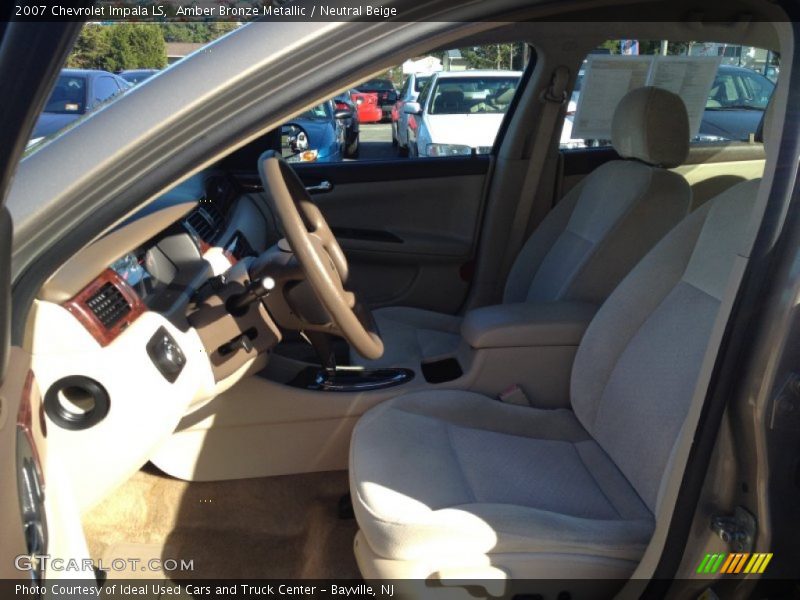 Amber Bronze Metallic / Neutral Beige 2007 Chevrolet Impala LS