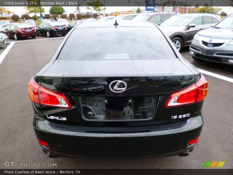 Obsidian Black / Black 2009 Lexus IS 250