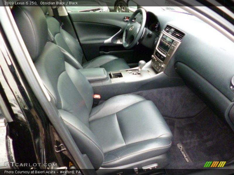 Obsidian Black / Black 2009 Lexus IS 250