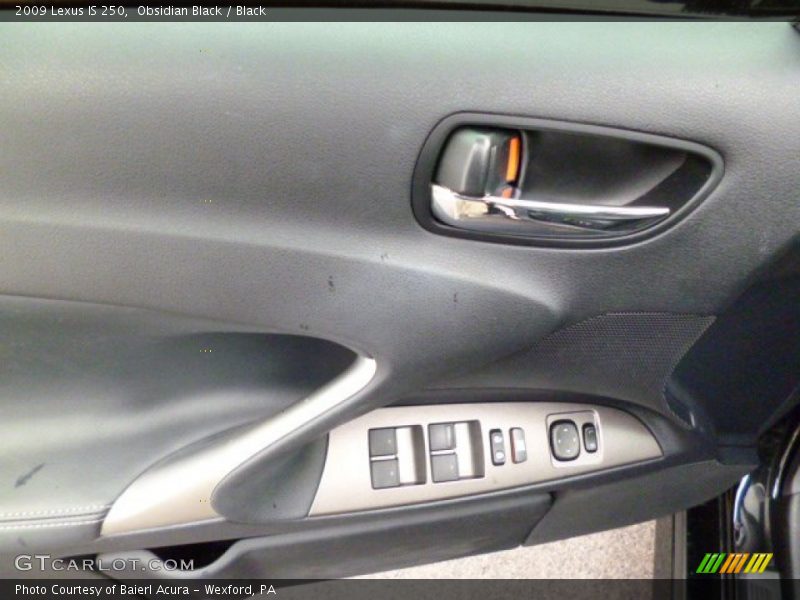 Obsidian Black / Black 2009 Lexus IS 250