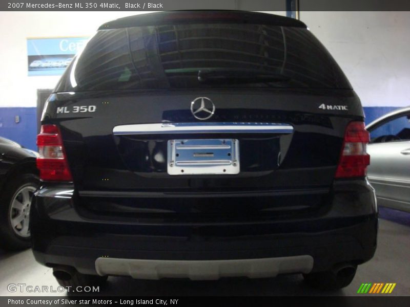 Black / Black 2007 Mercedes-Benz ML 350 4Matic