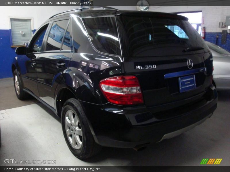 Black / Black 2007 Mercedes-Benz ML 350 4Matic
