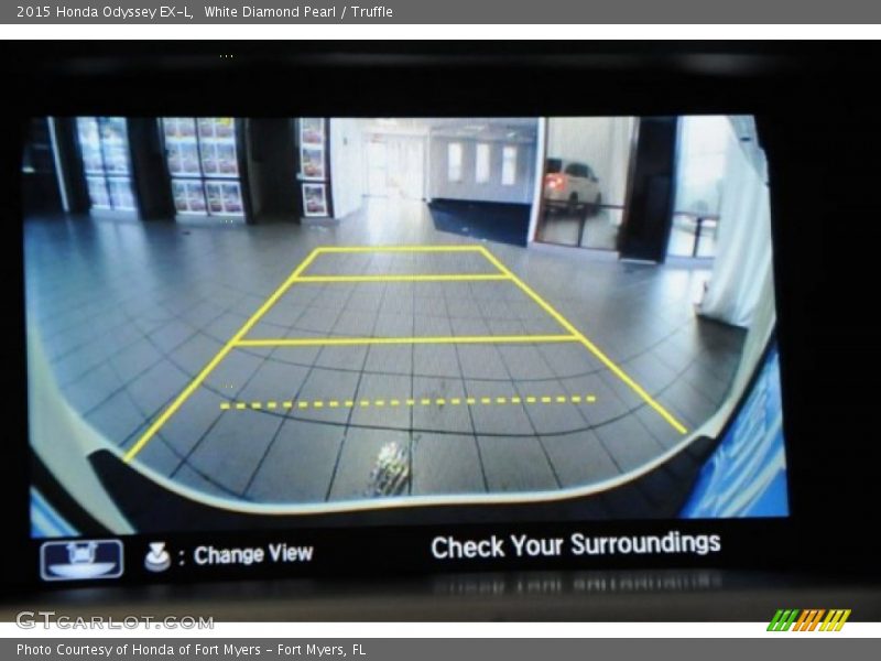 White Diamond Pearl / Truffle 2015 Honda Odyssey EX-L