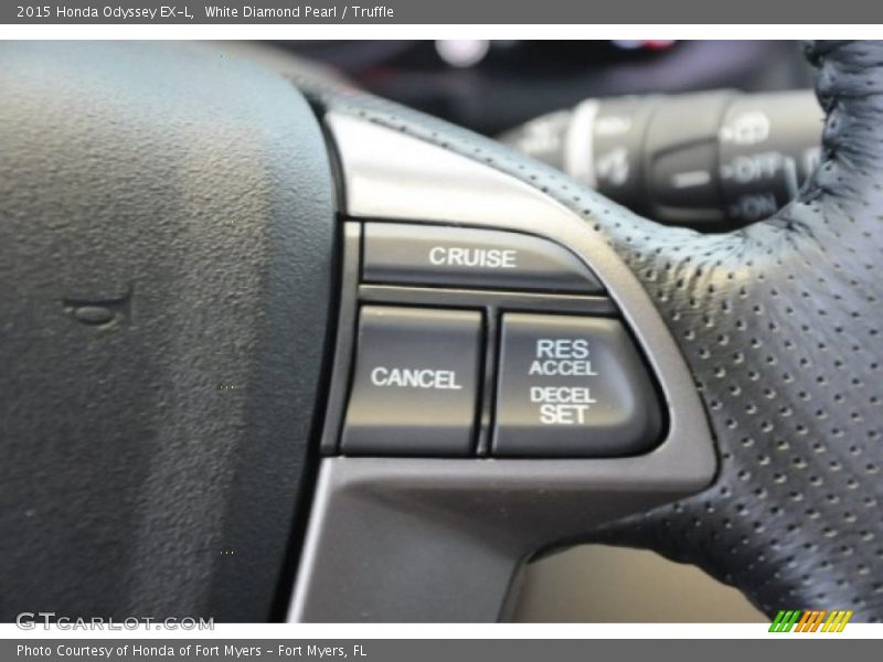 White Diamond Pearl / Truffle 2015 Honda Odyssey EX-L