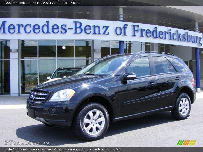 Black / Black 2007 Mercedes-Benz ML 350 4Matic