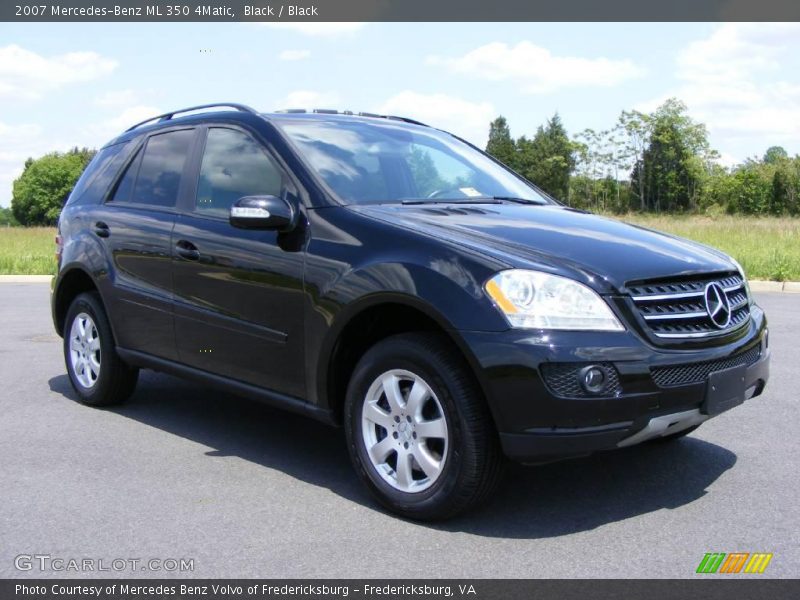 Black / Black 2007 Mercedes-Benz ML 350 4Matic