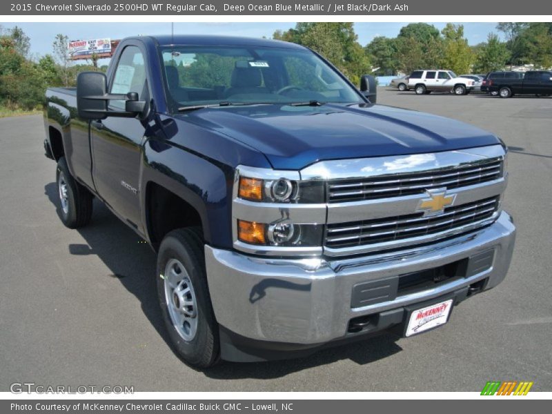Deep Ocean Blue Metallic / Jet Black/Dark Ash 2015 Chevrolet Silverado 2500HD WT Regular Cab