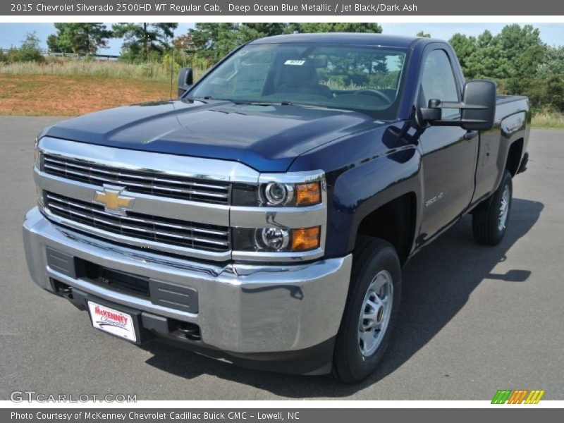 Deep Ocean Blue Metallic / Jet Black/Dark Ash 2015 Chevrolet Silverado 2500HD WT Regular Cab