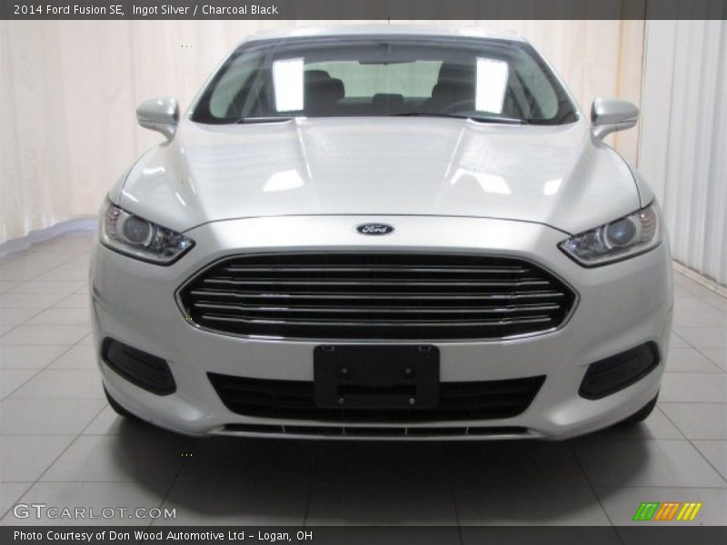 Ingot Silver / Charcoal Black 2014 Ford Fusion SE