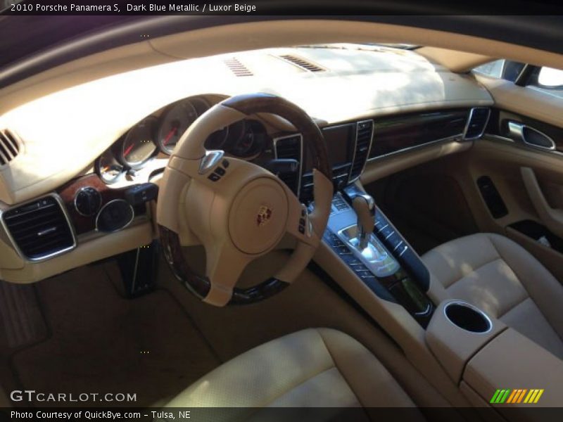 Dark Blue Metallic / Luxor Beige 2010 Porsche Panamera S