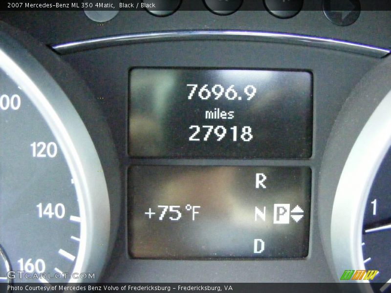 Black / Black 2007 Mercedes-Benz ML 350 4Matic