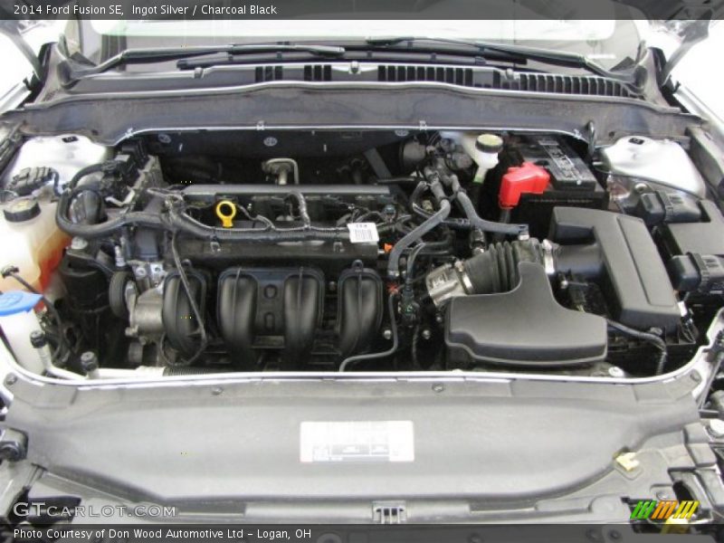 Ingot Silver / Charcoal Black 2014 Ford Fusion SE