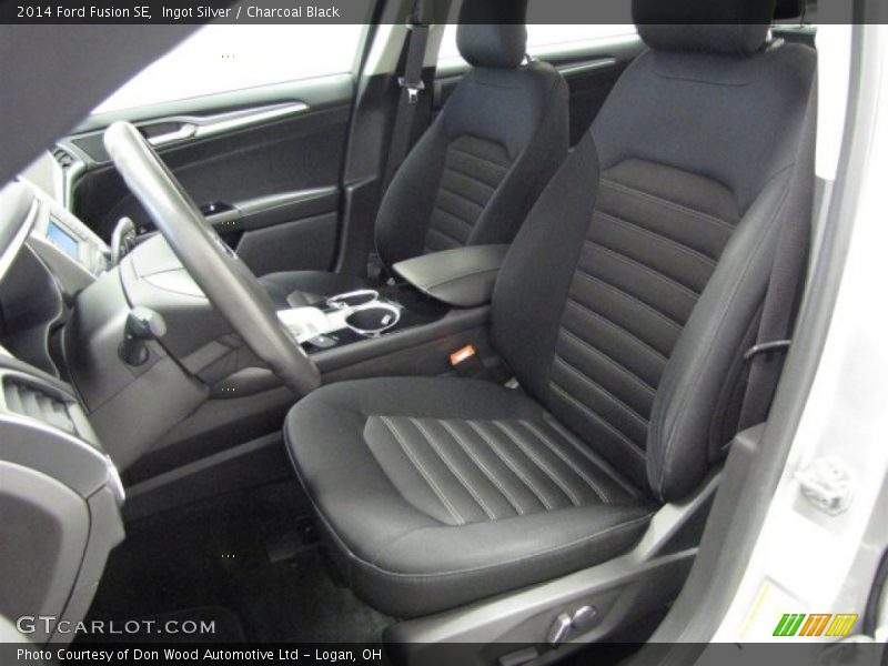 Ingot Silver / Charcoal Black 2014 Ford Fusion SE