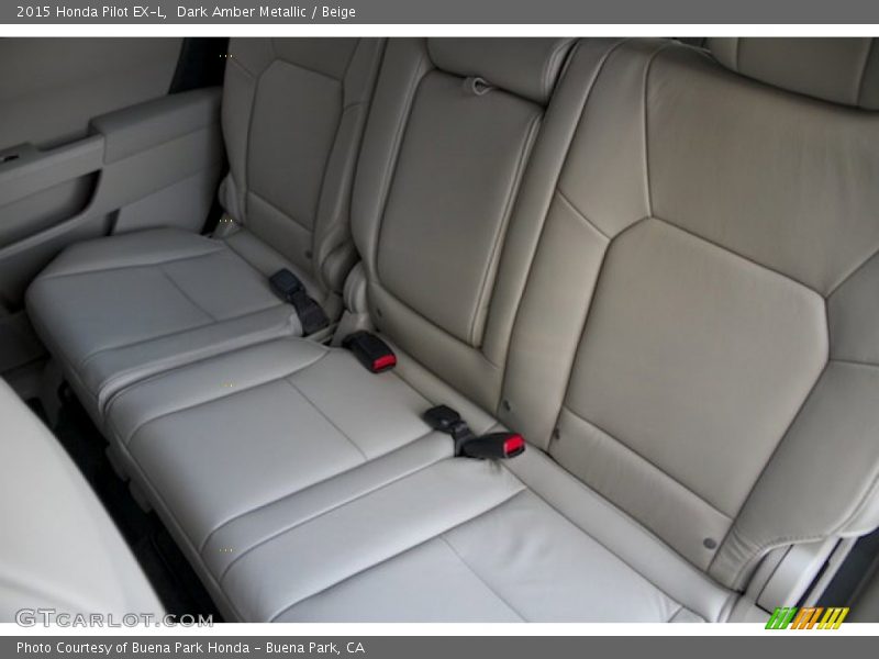Dark Amber Metallic / Beige 2015 Honda Pilot EX-L