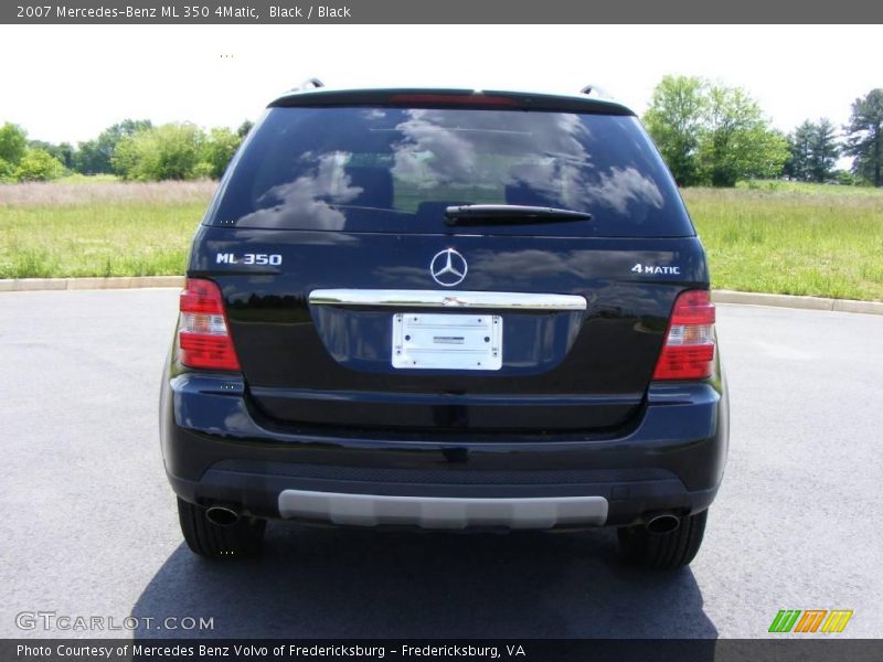 Black / Black 2007 Mercedes-Benz ML 350 4Matic