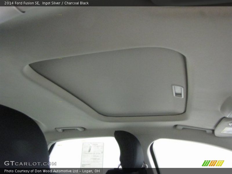 Ingot Silver / Charcoal Black 2014 Ford Fusion SE
