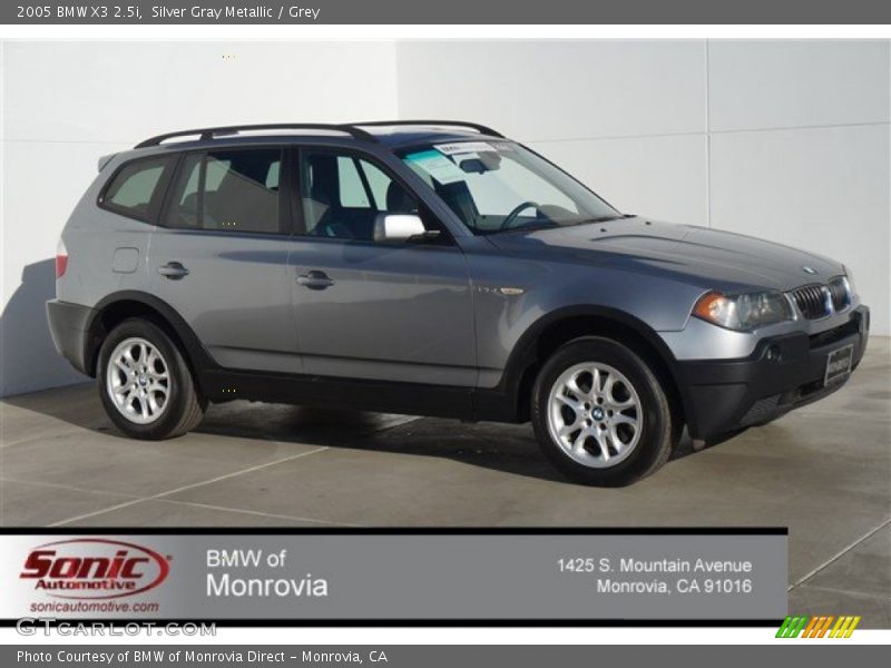Silver Gray Metallic / Grey 2005 BMW X3 2.5i